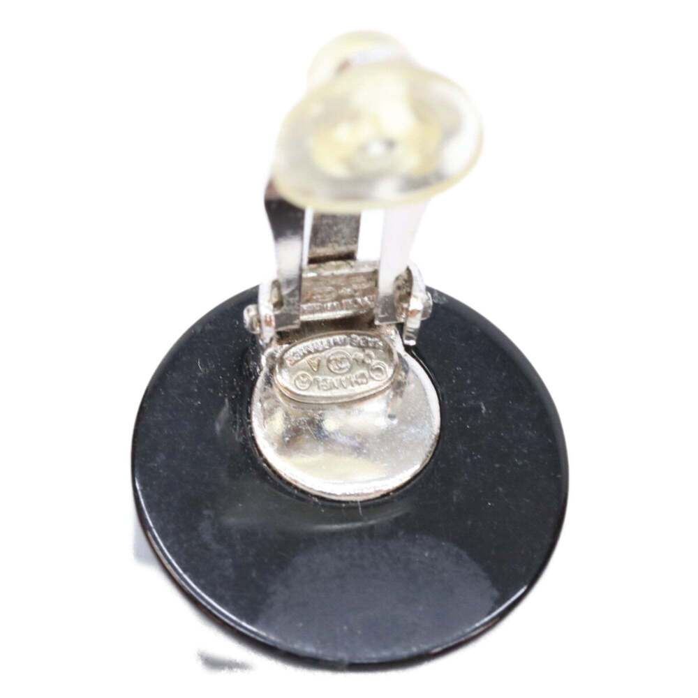 CHANEL Black Logo Earrings - Picture 5 of 5